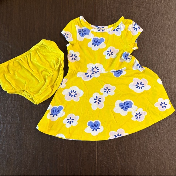 Baby Cat & Jack Yellow Sundress Set -18M - Picture 1 of 8